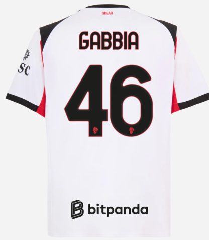 AC Milan Away GABBIA 46 Jersey 25-26