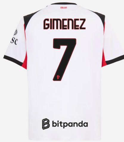 AC Milan Away GIMENEZ 7 Jersey 25-26