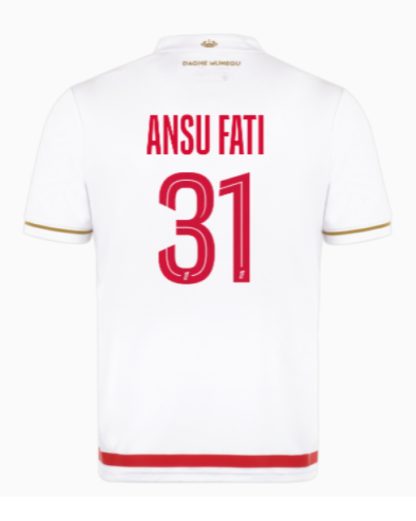 AS Monaco Home ANSU FATI 31 Jersey 25-26
