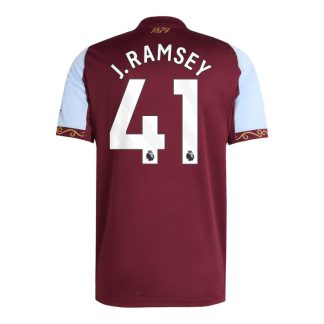 Aston Villa Home J. RAMSEY 41 Jersey 25-26