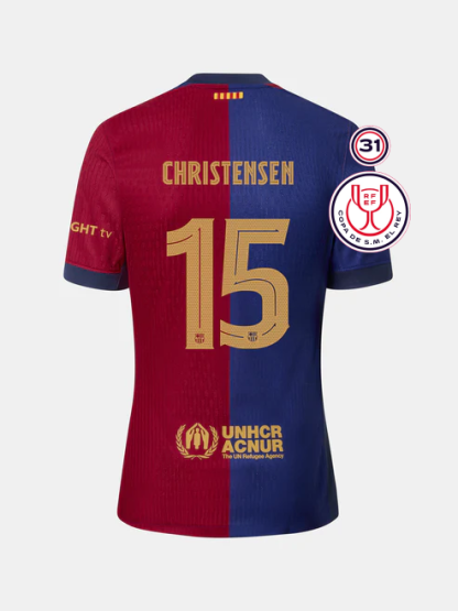 Barcelona Copa Del Rey Final CHRISTENSEN 15 Jersey 24-25