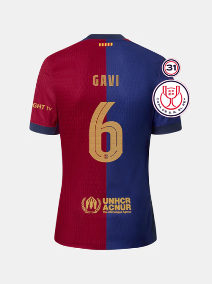 Barcelona Copa Del Rey Final GAVI 6 Jersey 24-25