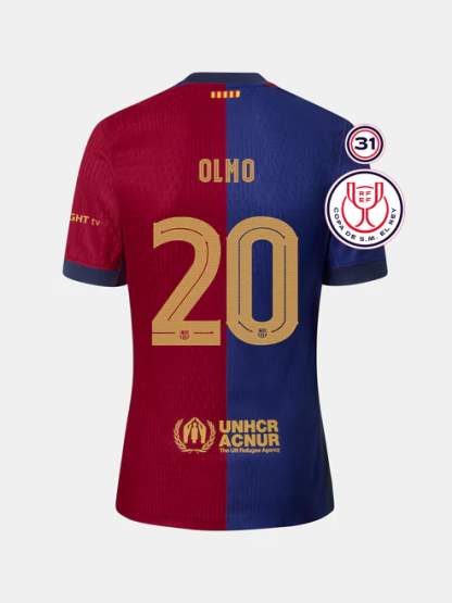 Barcelona Copa Del Rey Final OLMO 20 Jersey 24-25