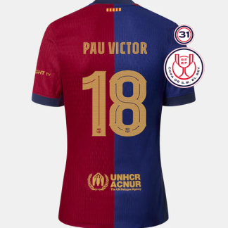 Barcelona Copa Del Rey Final PAU VÍCTOR 18 Jersey 24-25
