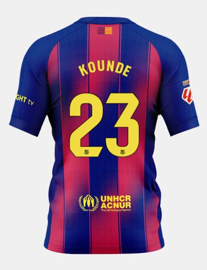 Barcelona Home KOUNDE 23 Jersey 25-26