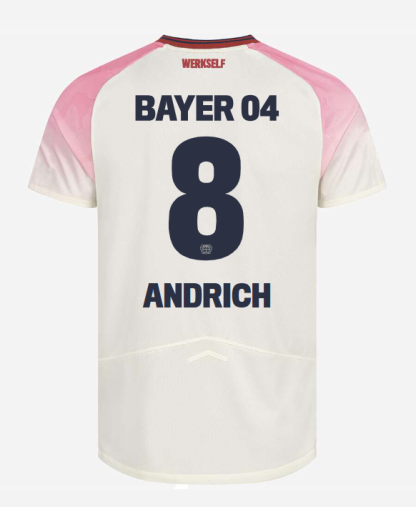 Bayer 04 Leverkusen Away ANDRICH 8 Jersey 25-26