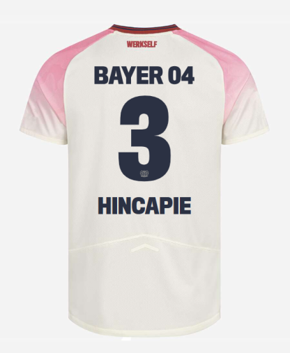 Bayer 04 Leverkusen Away HINCAPIE 3 Jersey 25-26