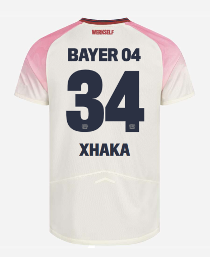 Bayer 04 Leverkusen Away XHAKA 34 Jersey 25-26