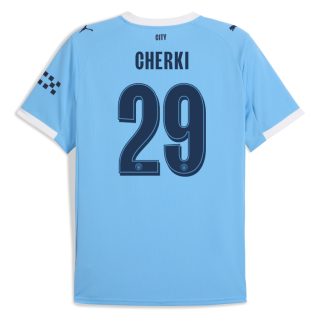 Manchester City Home CHERKI 29 UCL Jersey 25-26
