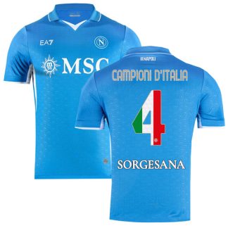 Napoli Home Jersey Campioni d Italia 4 Jersey 24-25