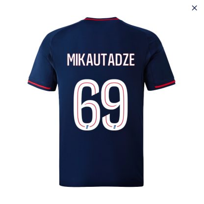 Olympique Lyonnais Lyon Away MIKAUTADZE 69 Jersey 25-26