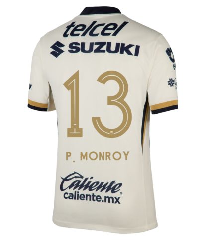 Pumas UNAM Home P. MONROY 13 Jersey 25-26