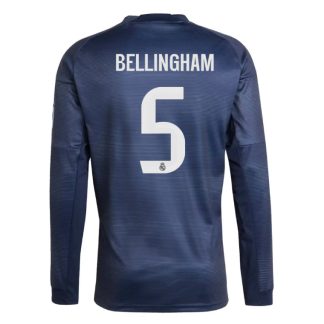 Real Madrid Away BELLINGHAM 5 Long Sleeve Jersey 25-26