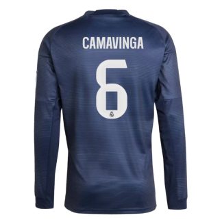 Real Madrid Away CAMAVINGA 6 Long Sleeve Jersey 25-26