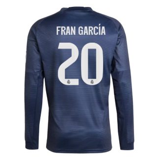 Real Madrid Away FRAN GARCÍA 20 Long Sleeve Jersey 25-26