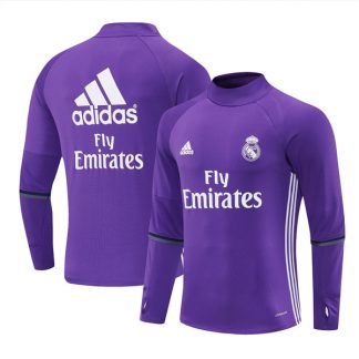 16-17 Real Madrid Training Top Purple