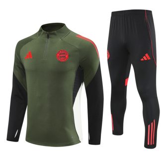 25-26 Bayern Munich Green Training Suit Kit