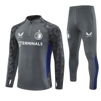 25-26 Feyenoord Grey Training Suit Kit