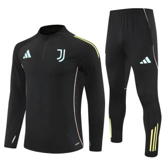 25-26 Juventus Black Training Suit Kit