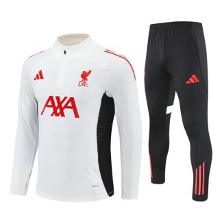 25-26 Liverpool White Training Suit Kit