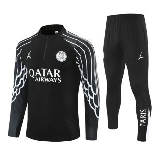 25-26 PSG Black Training Suit UCL Kit