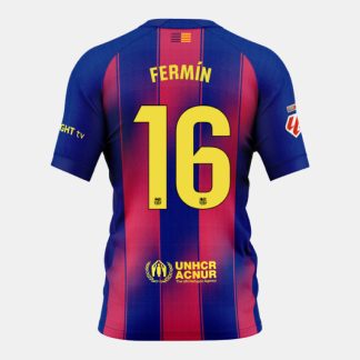 Barcelona Home FERMÍN 16 Jersey 25-26 (Player Version)
