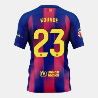 Barcelona Home KOUNDE 23 Jersey 25-26 (Player Version)