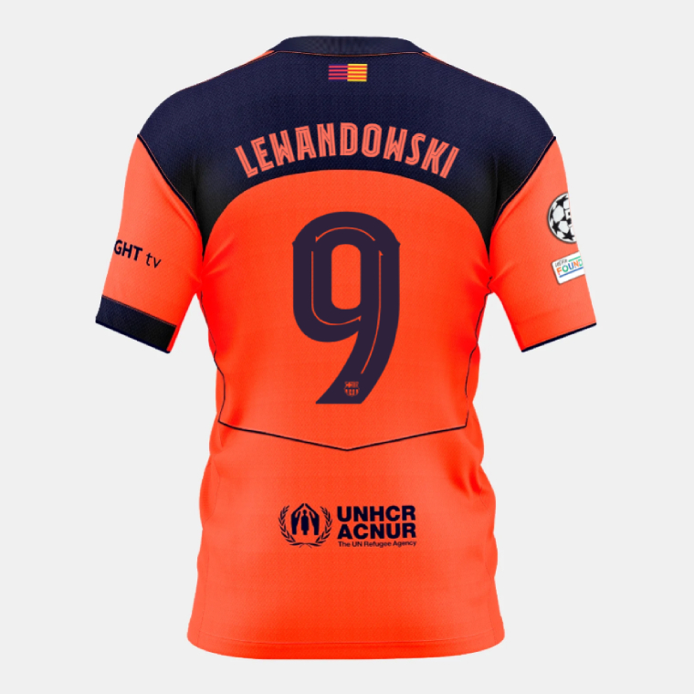 Barcelona Third LEWANDOWSKI 9 Jersey 25-26 (Player Version)