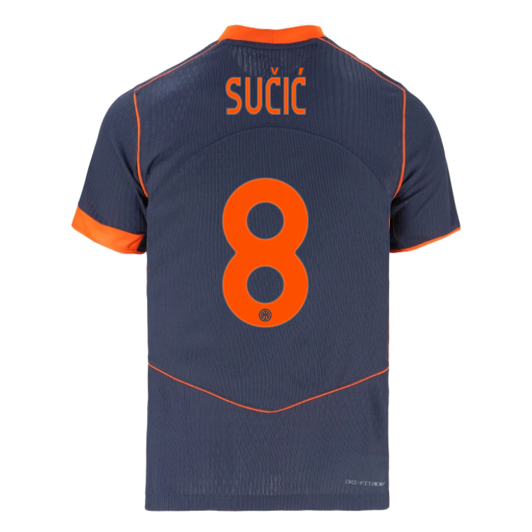 Inter Milan Third SUČIĆ 8 Jersey 25-26 (Player Version)