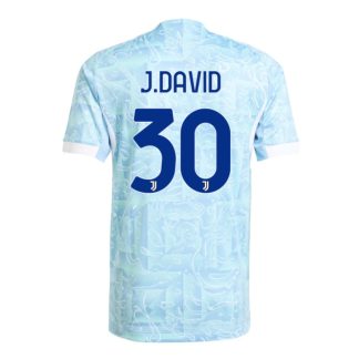Juventus Away J.DAVID 30 Jersey 25-26 (Player Version)
