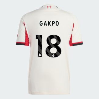 Liverpool Away GAKPO 18 Jersey 25-26 (Player Version)