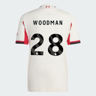 Liverpool Away WOODMAN 28 Jersey 25-26 (Player Version)