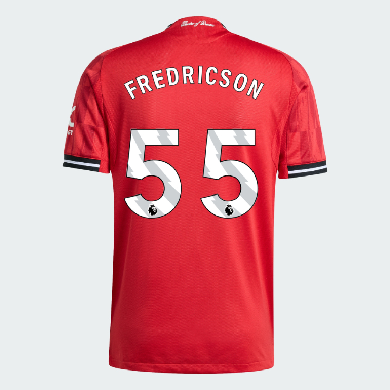 Manchester United Home FREDRICSON 55 Jersey 25-26 (Player Version)