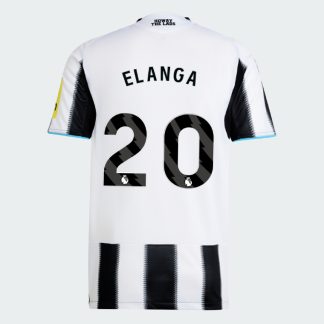 Newcastle United Home ELANGA 20 Jersey 25-26 (Player Version)