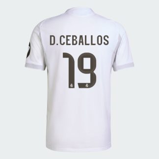 Real Madrid Home D. CEBALLOS 19 Jersey 25-26 (Player Version)