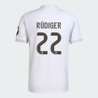 Real Madrid Home RÜDIGER 22 Jersey 25-26 (Player Version)