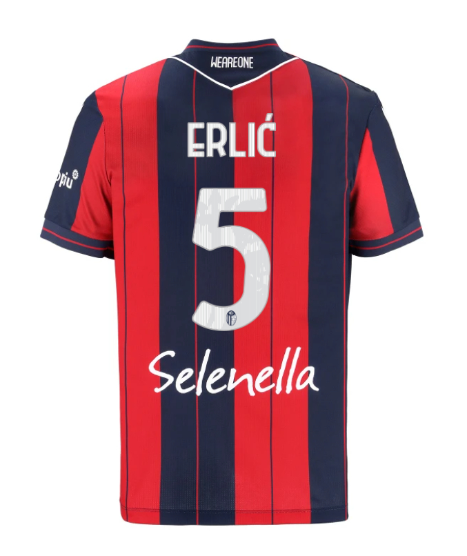 Bologna Home ERLIĆ 5 Jersey 25-26