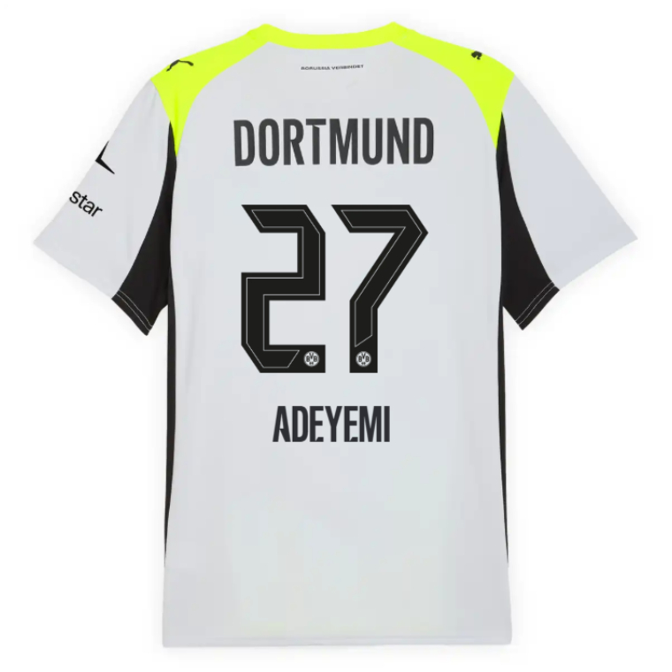 Borussia Dortmund Away ADEYEMI 27 Jersey 25-26