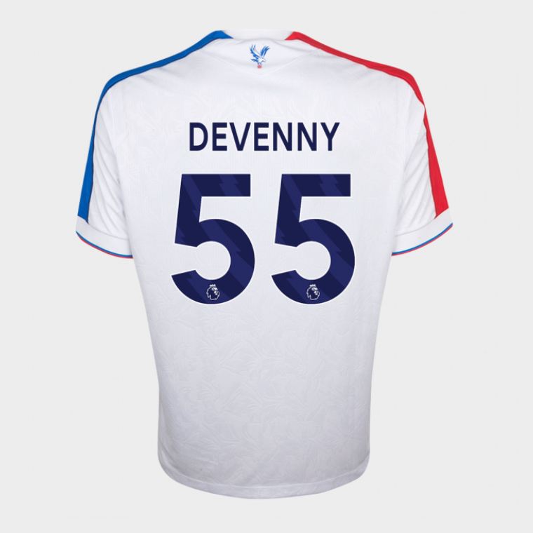 Crystal Palace Third DEVENNY 55 Eagle White Jersey 25-26