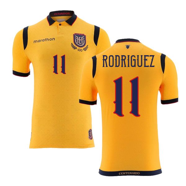 Ecuador Home Rodríguez 11 Jersey 25-26
