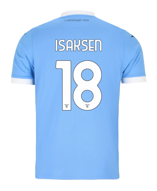 Lazio Home ISAKSEN 18 Jersey 25-26