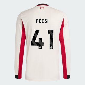 Liverpool Away Long Sleeve PÉCSI 41 Jersey 25-26