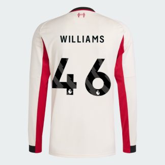 Liverpool Away Long Sleeve WILLIAMS 46 Jersey 25-26