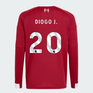 Liverpool Home Long Sleeve DIOGO J. 20 Jersey 25-26