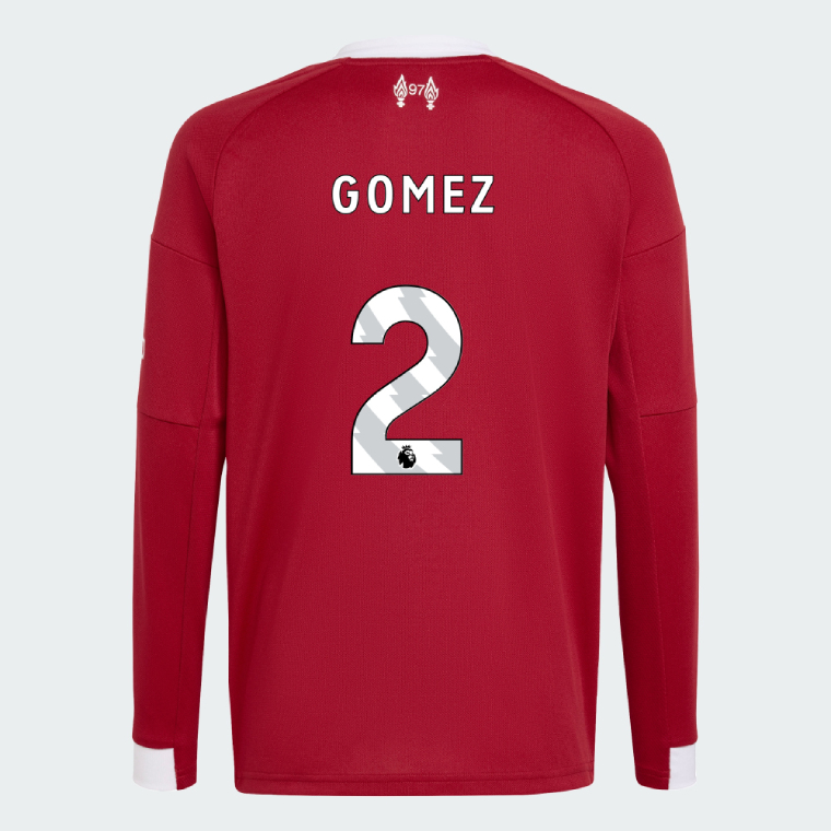 Liverpool Home Long Sleeve GOMEZ 2 Jersey 25-26