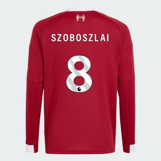 Liverpool Home Long Sleeve SZOBOSZLAI 8 Jersey 25-26