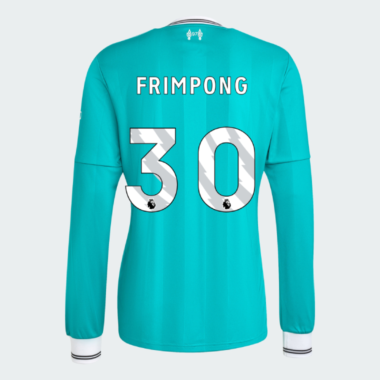 Liverpool Third Long Sleeve FRIMPONG 30 Jersey 25-26