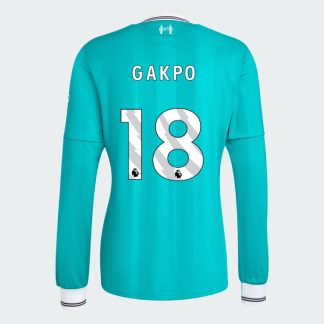 Liverpool Third Long Sleeve GAKPO 18 Jersey 25-26
