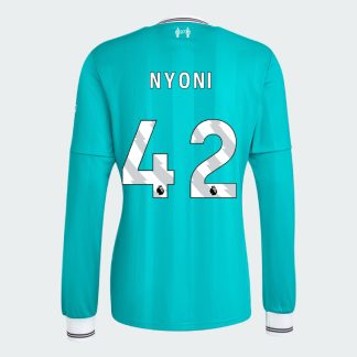 Liverpool Third Long Sleeve NYONI 42 Jersey 25-26