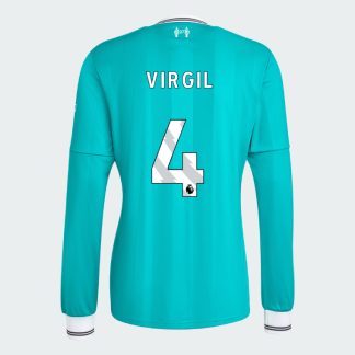 Liverpool Third Long Sleeve VIRGIL 4 Jersey 25-26